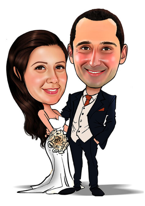 Wedding caricature