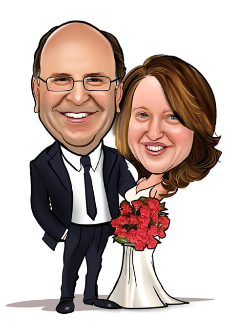 Wedding caricature