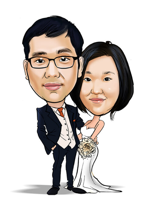 Wedding caricature