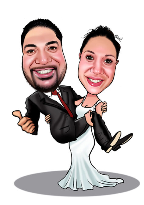 Wedding caricature
