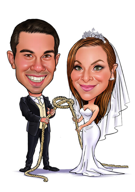 Wedding caricature