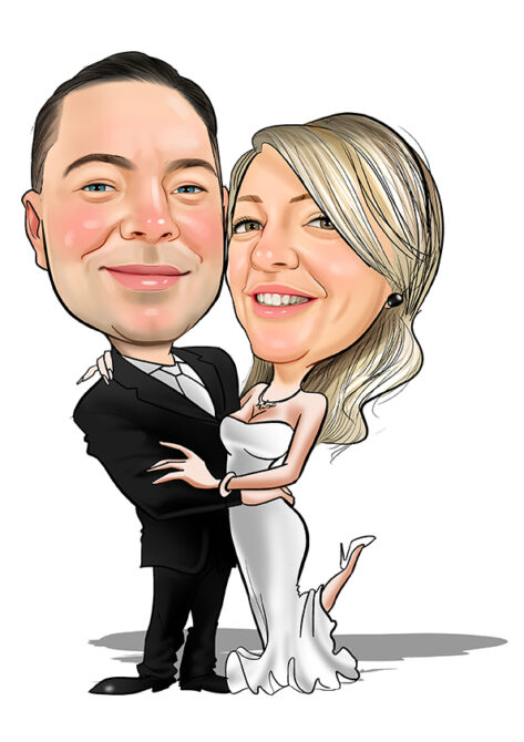 Wedding caricature