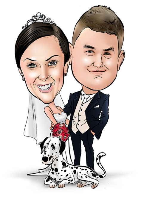 Wedding caricature