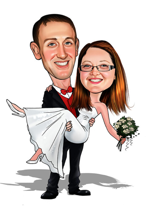 Wedding caricature