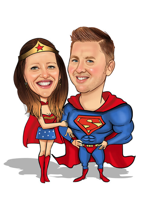 Wedding caricature