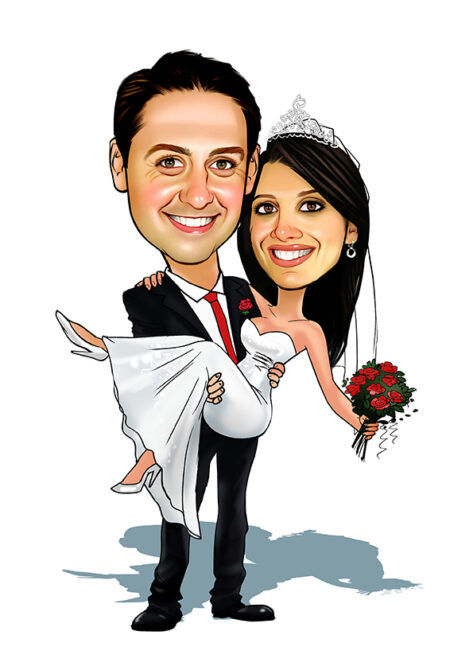 Wedding caricature