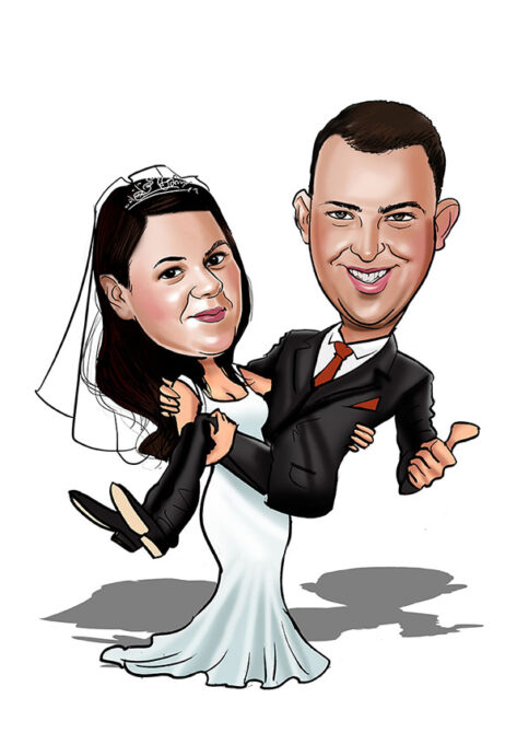 Wedding caricature