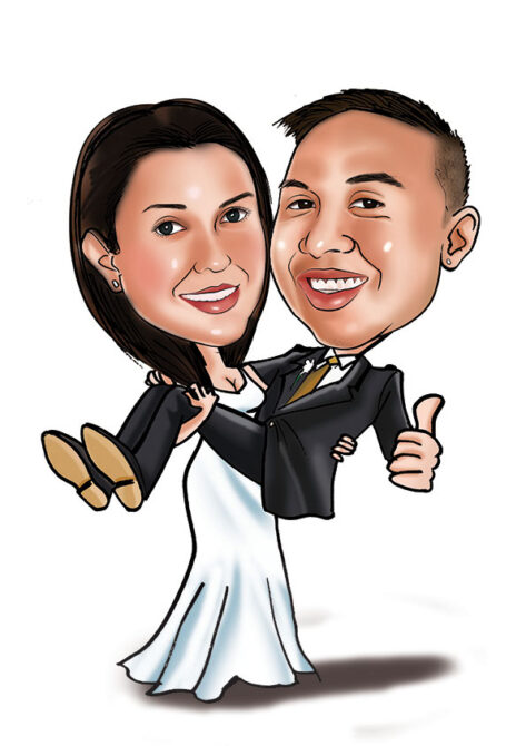 Wedding caricature