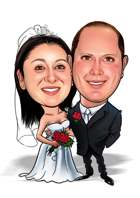 Wedding caricature