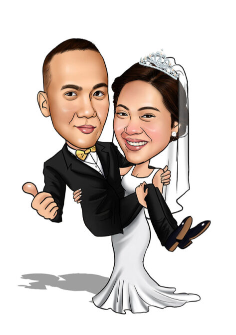 Wedding caricature