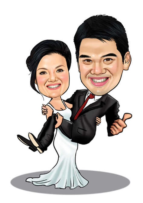 Wedding caricature