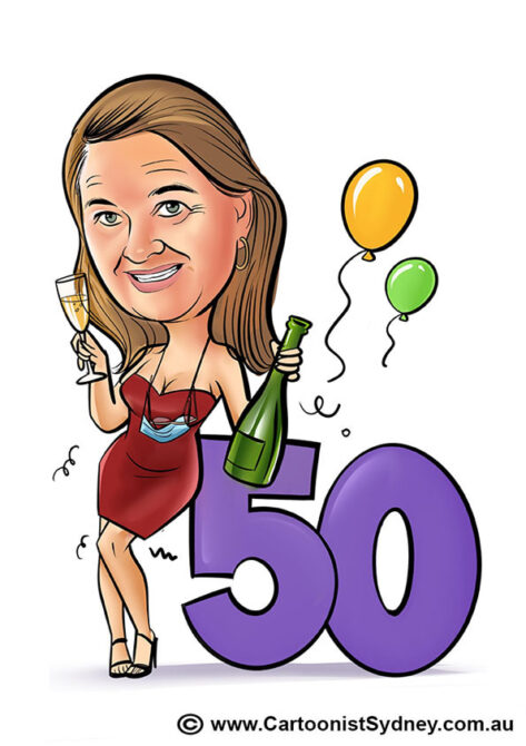 Caricature gift from photos