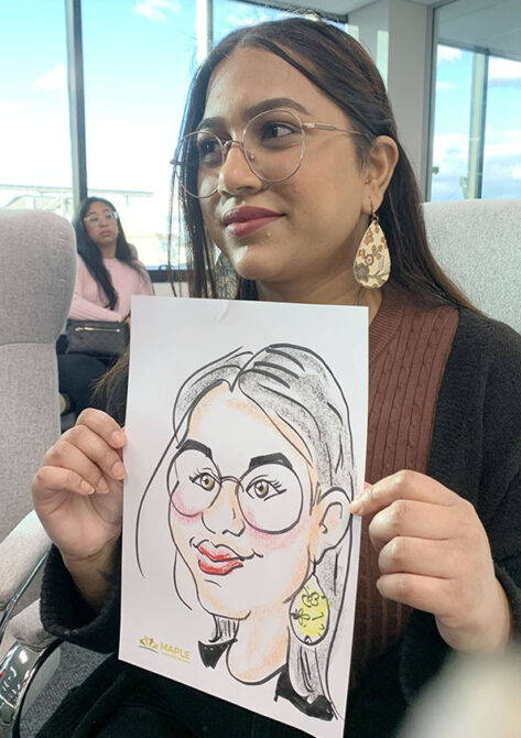 Live caricatures