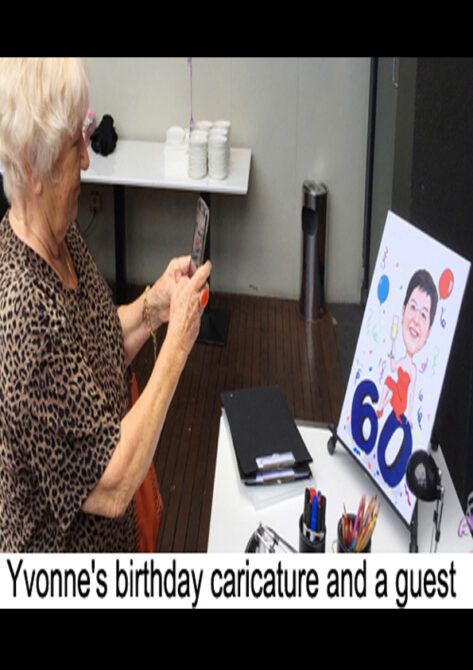 60th birthday gift caricature