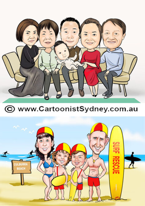 Family Caricature
